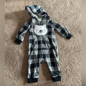 Fleece lined body suit